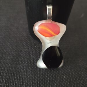 Handmade Bown Glass Pendent